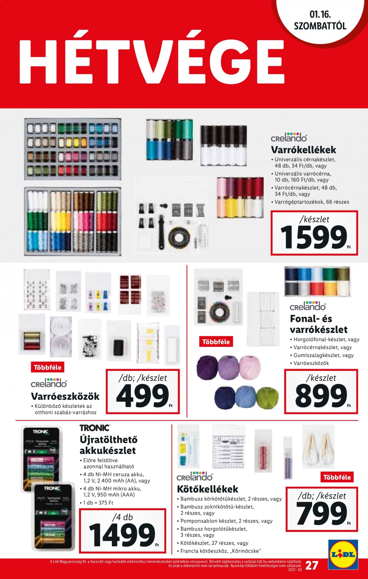 Lidl akciós újságok - 2021.01.14 - 2021.01.20. Oldal 27