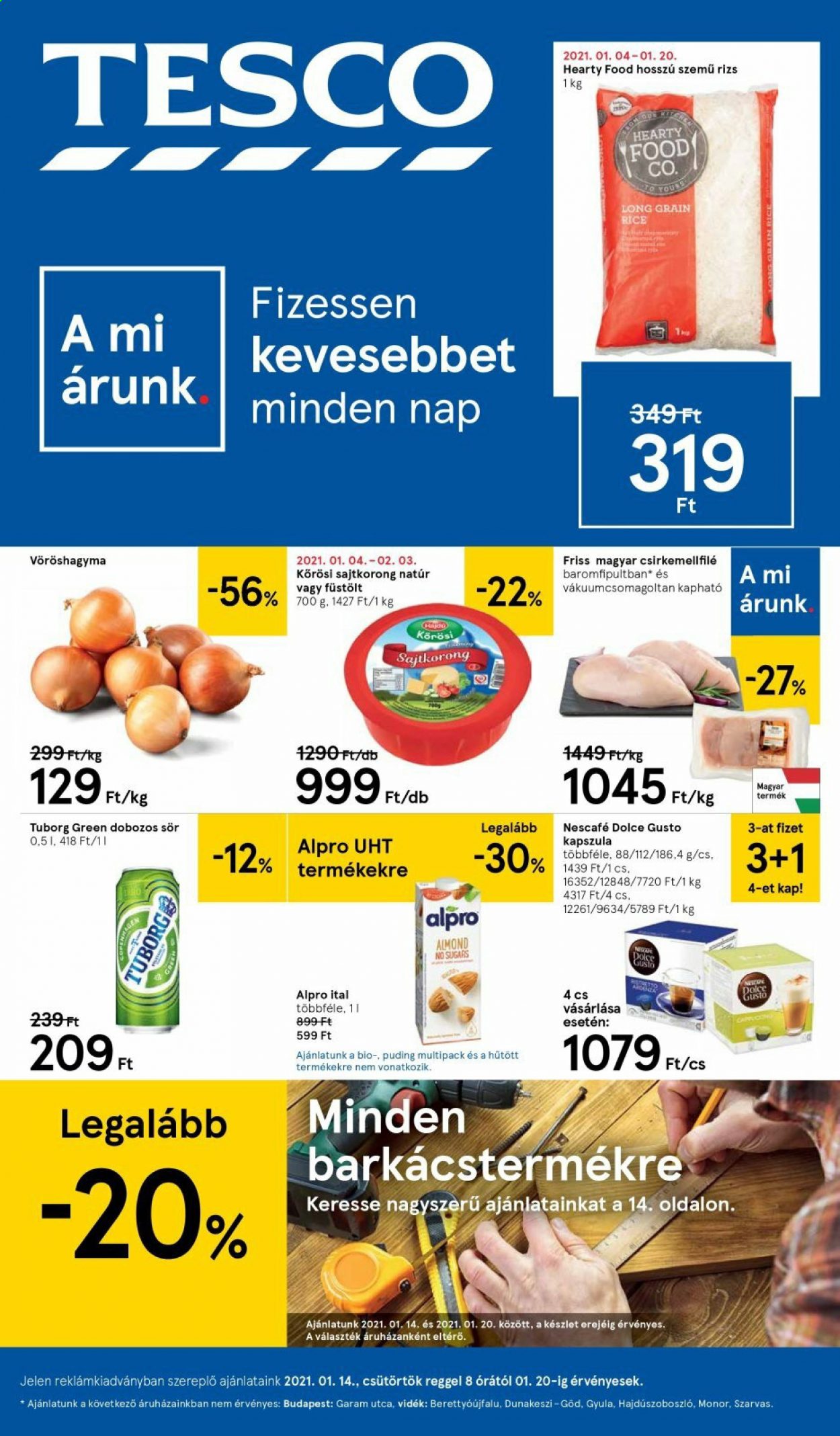 TESCO akciós újságok - 2021.01.14 - 2021.01.20. Oldal 1