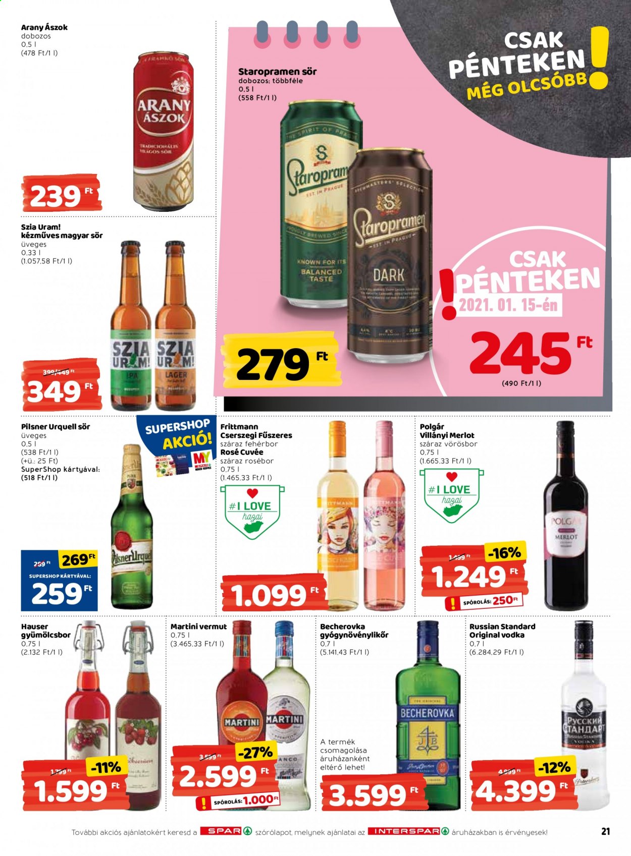 INTERSPAR akciós újságok - 2021.01.14 - 2021.01.20. Oldal 21