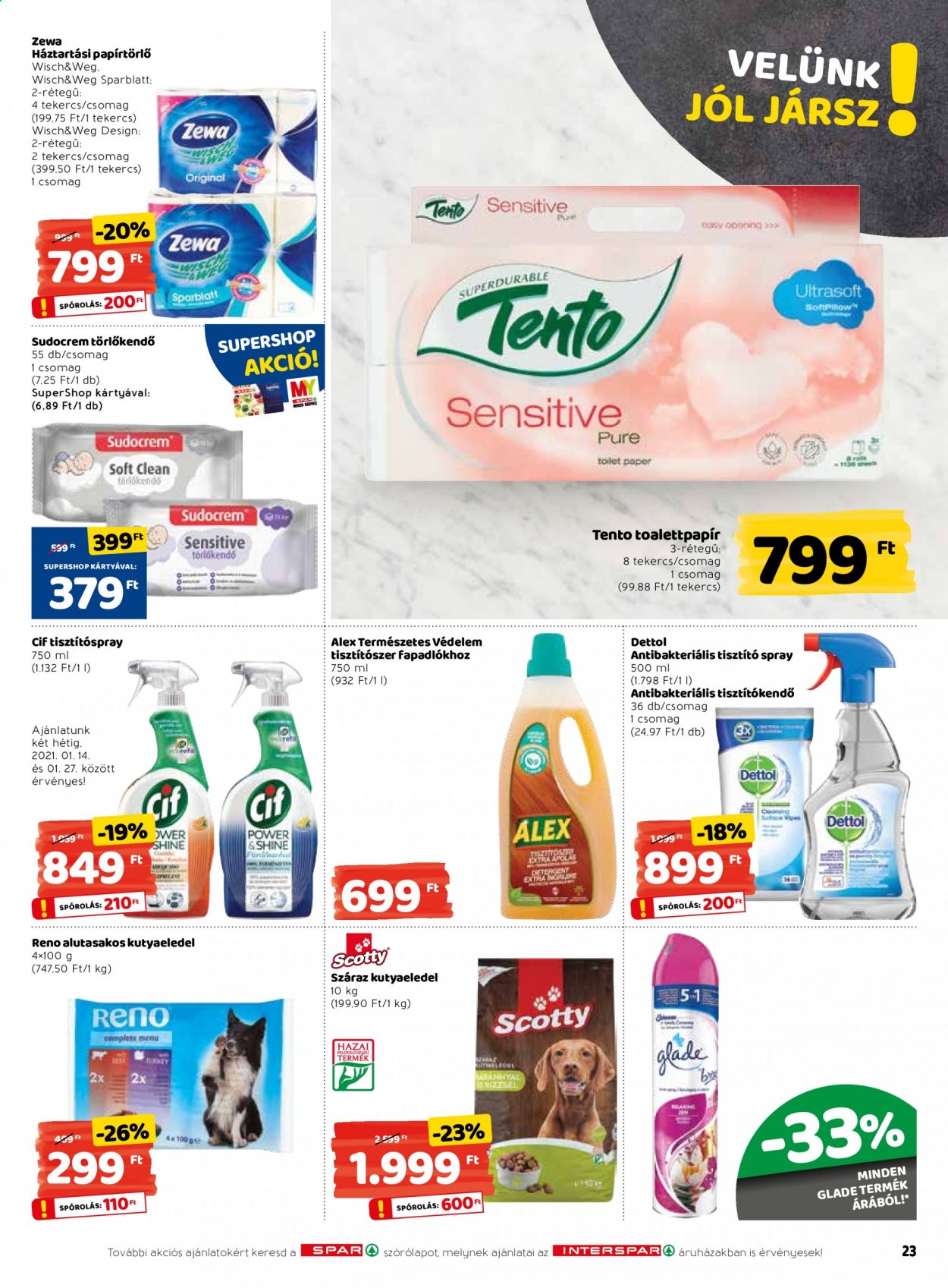 INTERSPAR akciós újságok - 2021.01.14 - 2021.01.20. Oldal 23