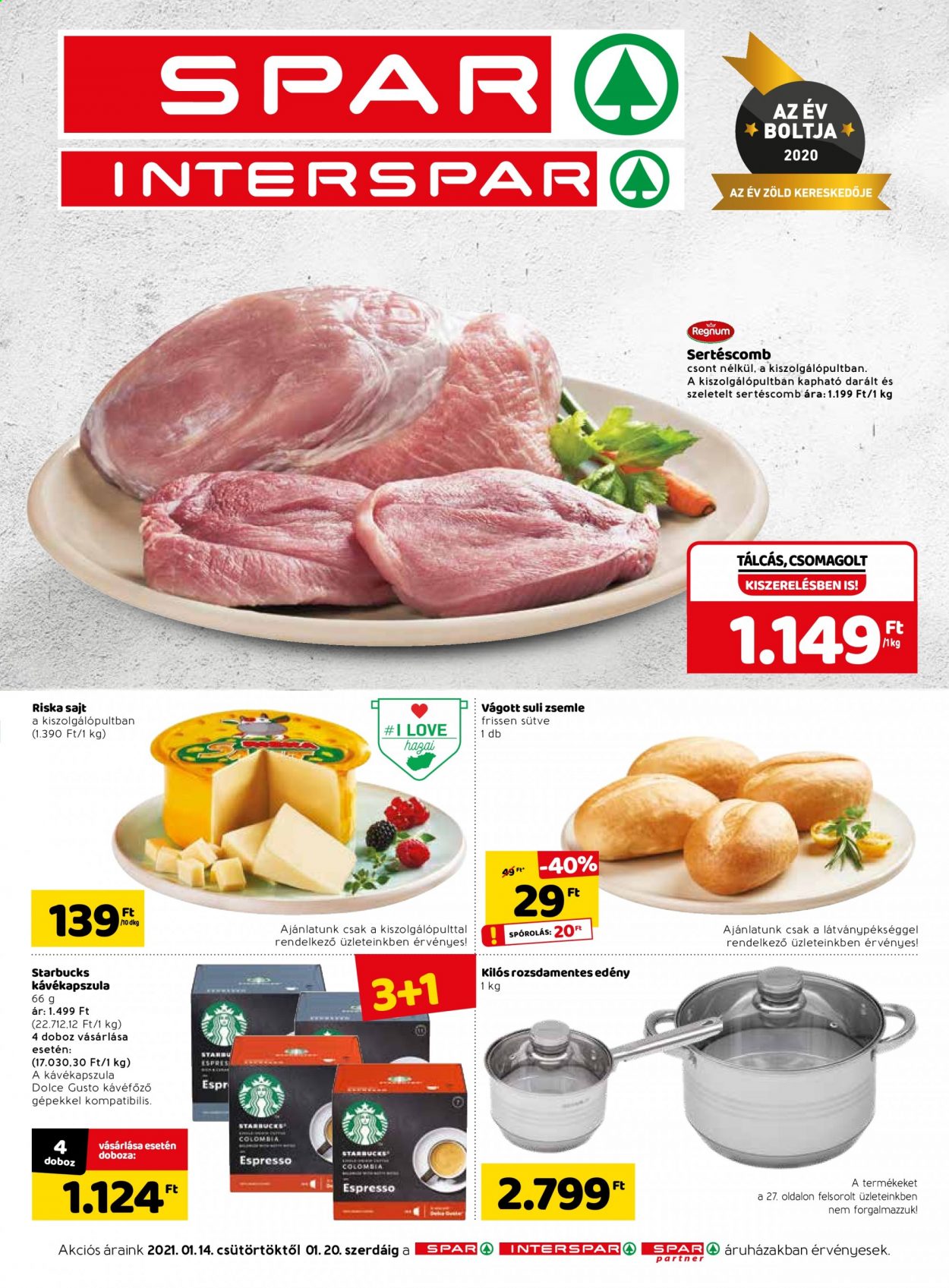 SPAR akciós újságok - 2021.01.14 - 2021.01.20. Oldal 1