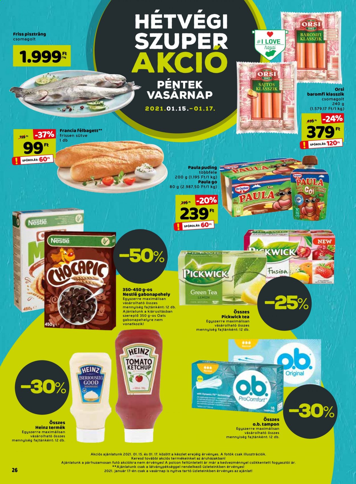 SPAR akciós újságok - 2021.01.14 - 2021.01.20. Oldal 26