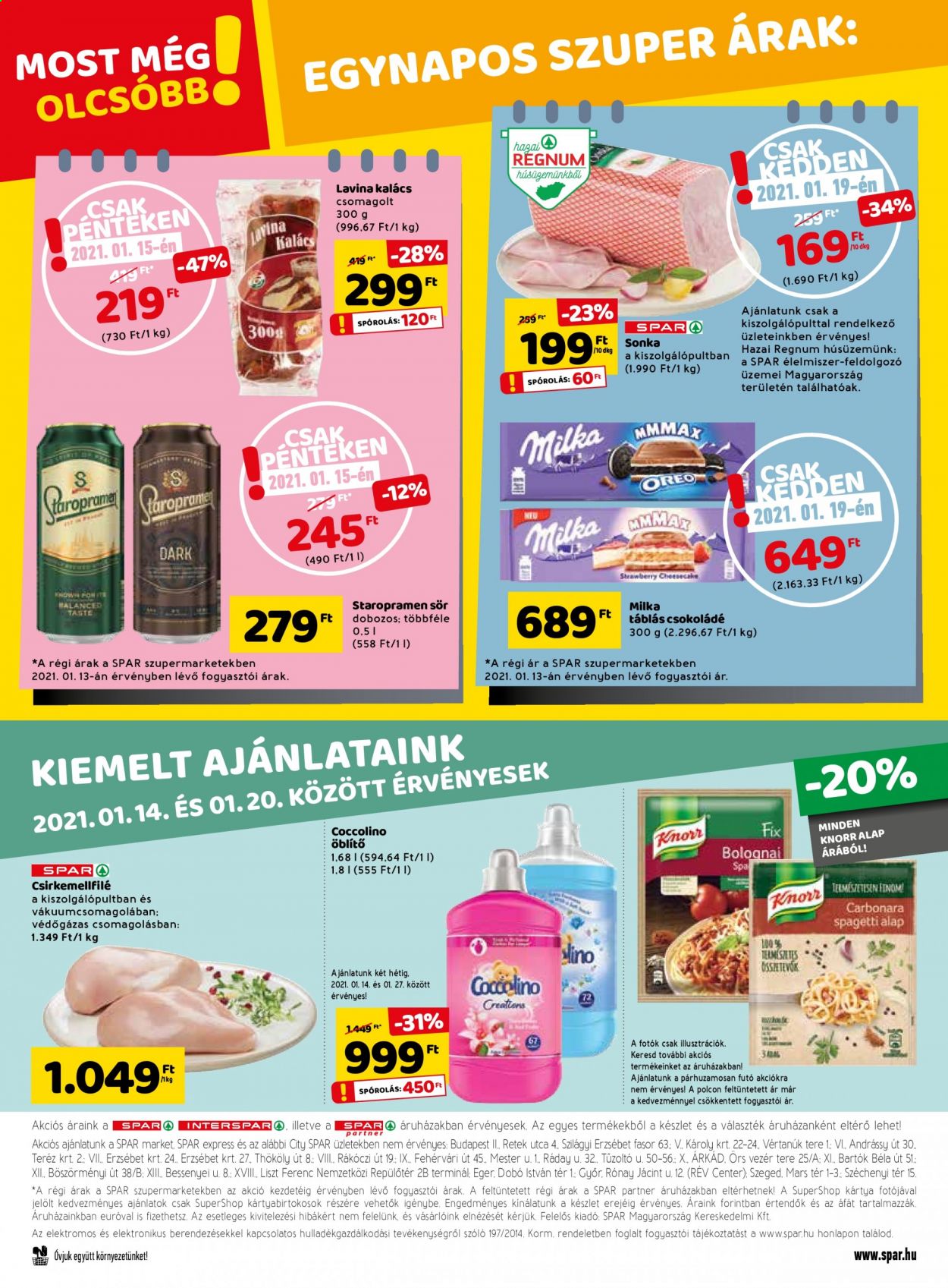 SPAR akciós újságok - 2021.01.14 - 2021.01.20. Oldal 28