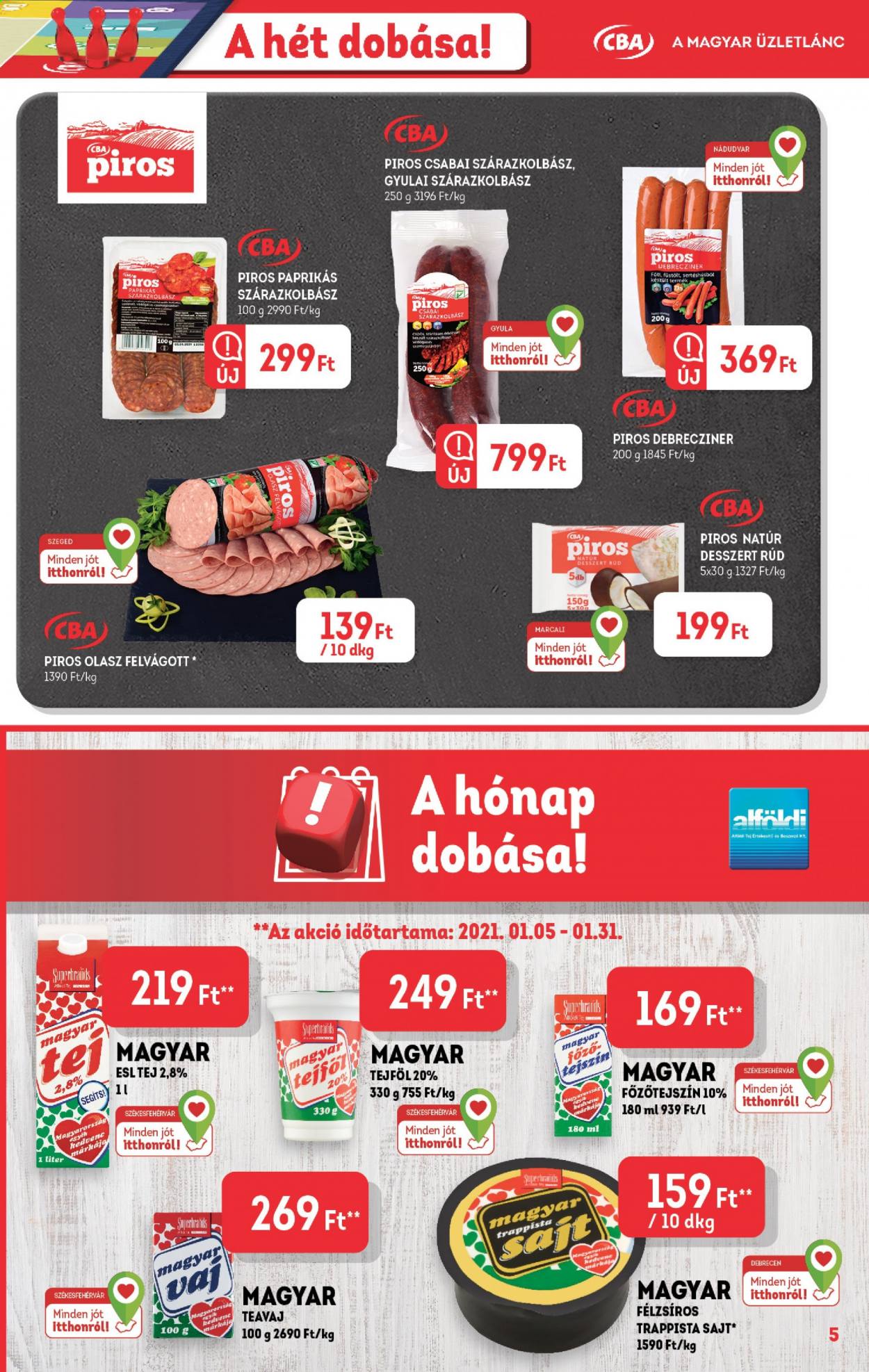 CBA akciós újságok - 2021.01.14 - 2021.01.20. Oldal 5