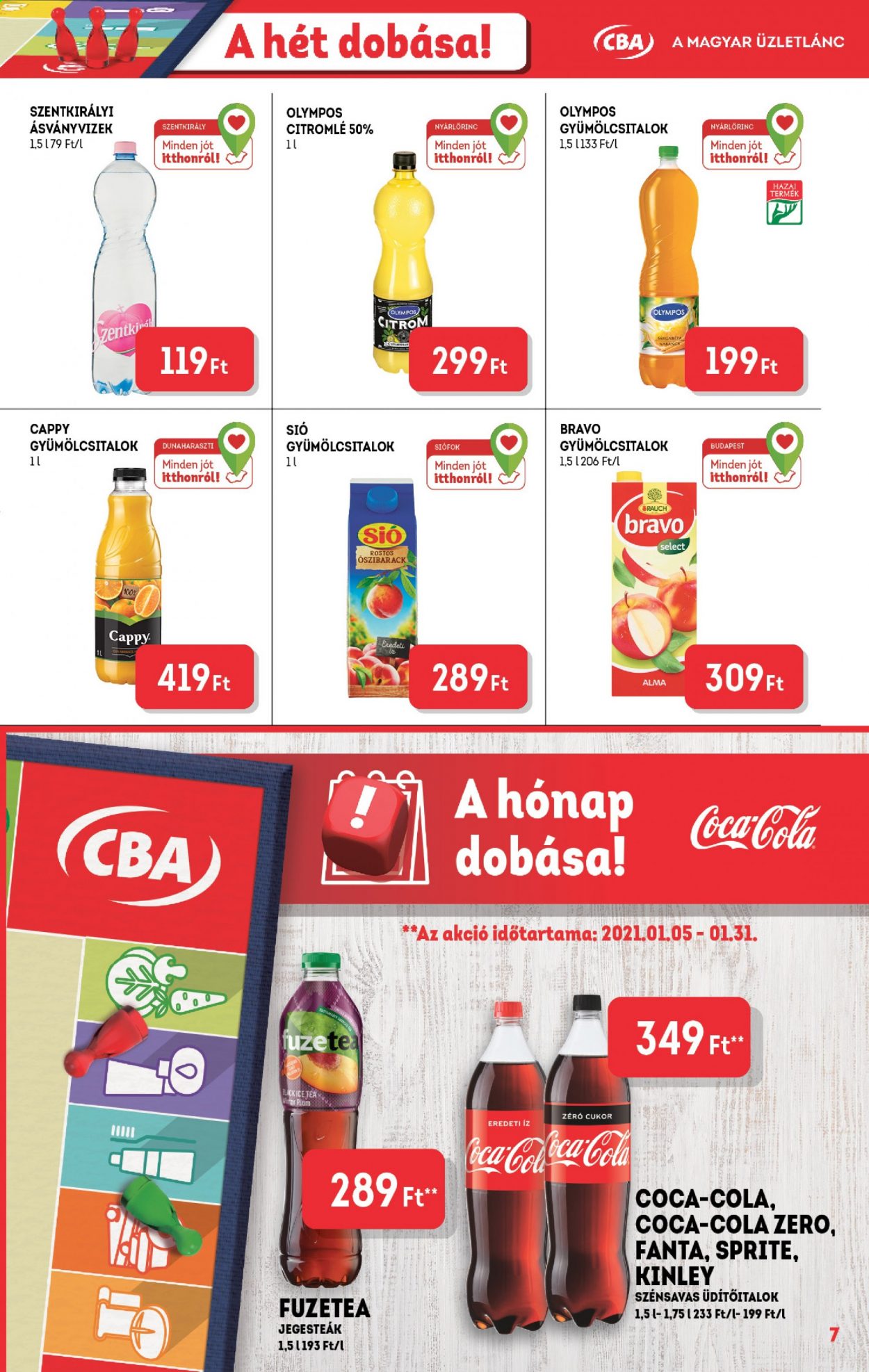 CBA akciós újságok - 2021.01.14 - 2021.01.20. Oldal 7
