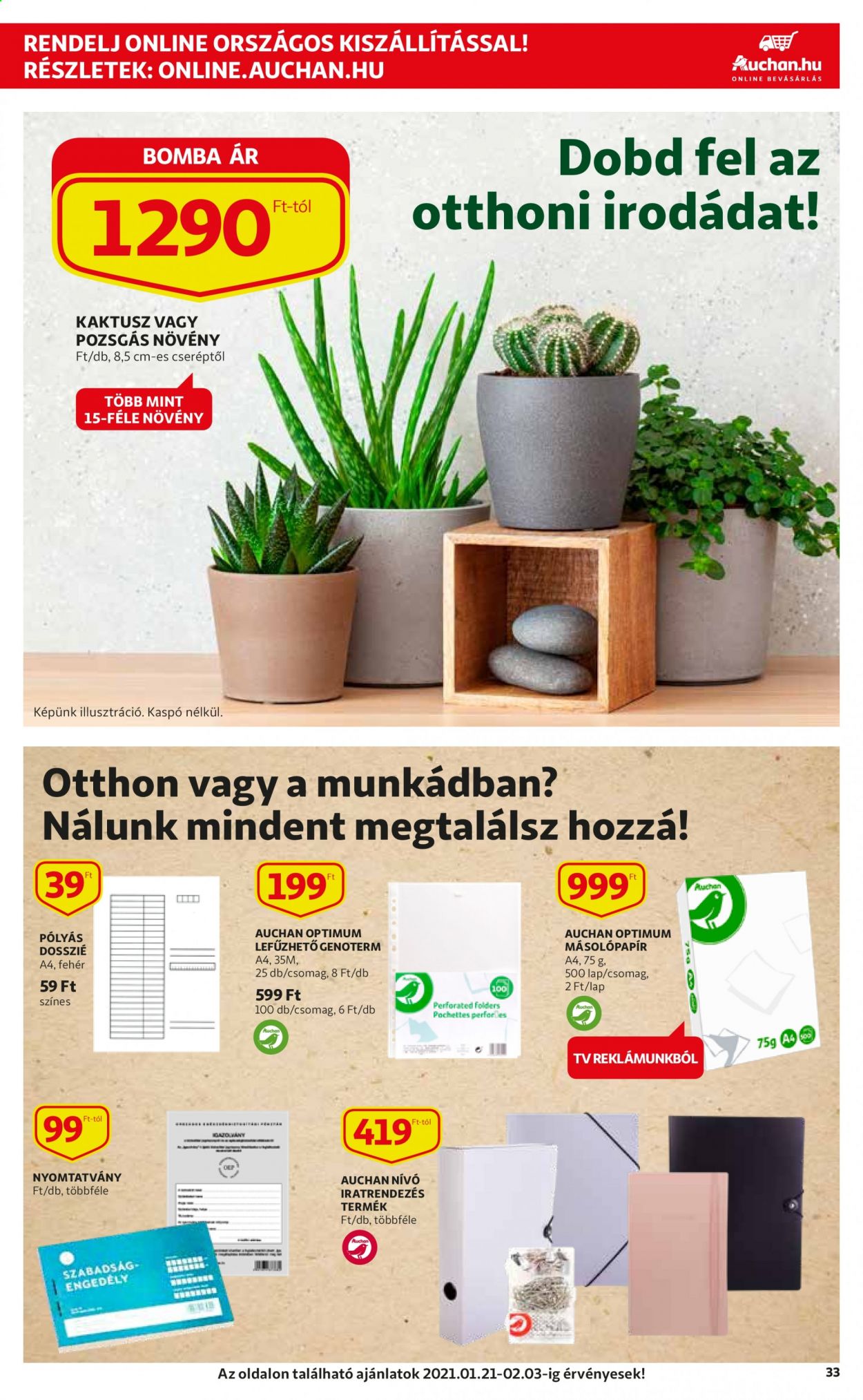 Auchan akciós újságok - 2021.01.21 - 2021.02.03. Oldal 33