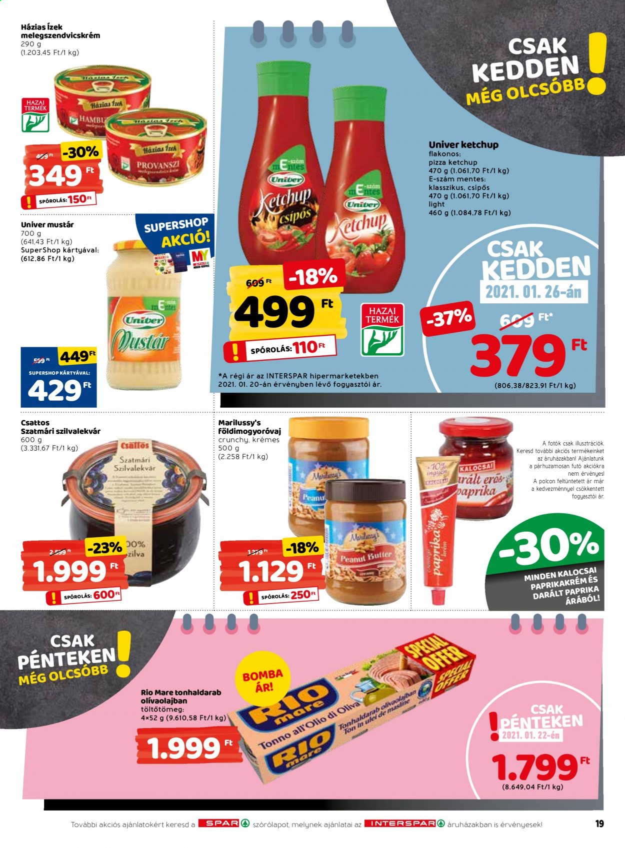 INTERSPAR akciós újságok - 2021.01.21 - 2021.01.27. Oldal 19