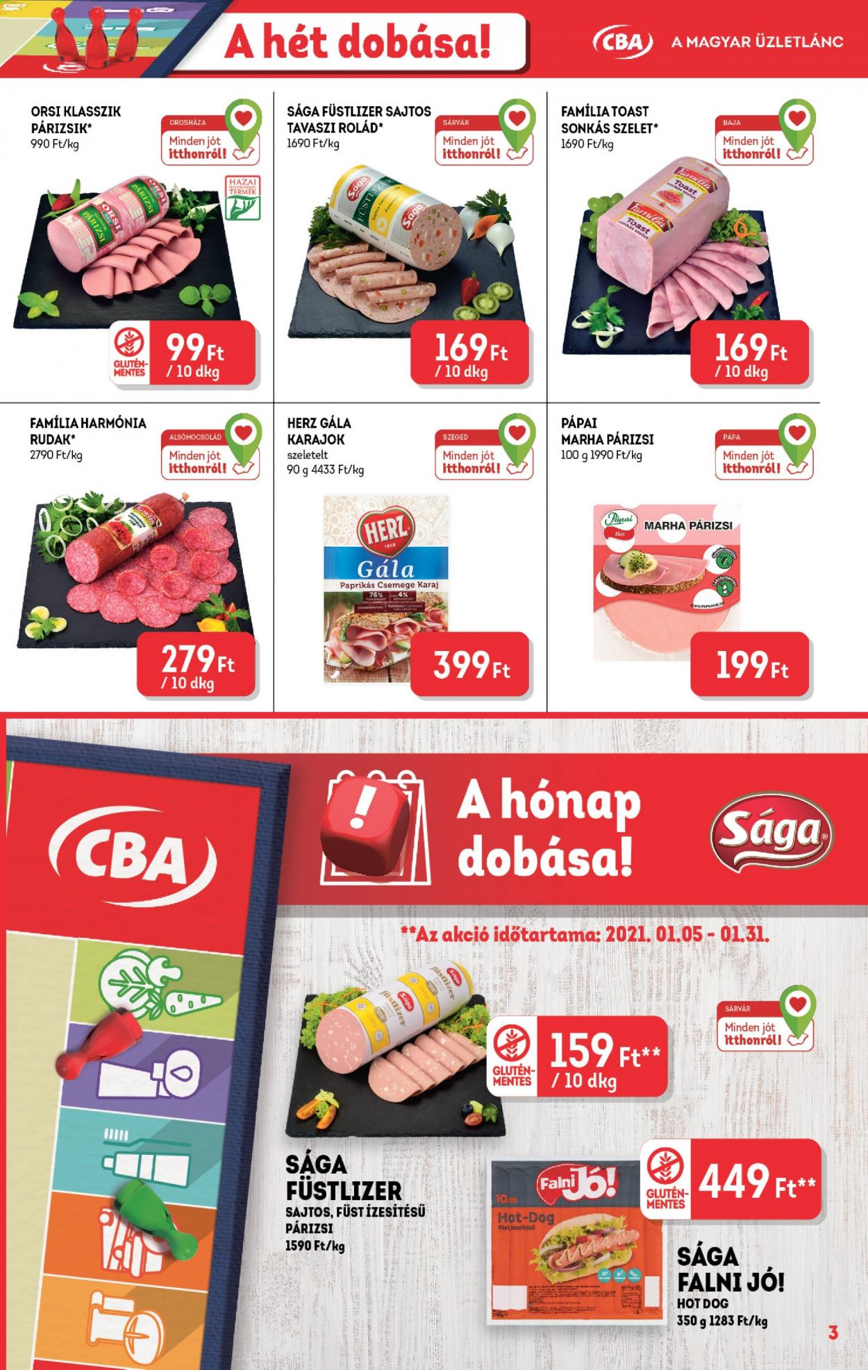 CBA akciós újságok - 2021.01.21 - 2021.01.27. Oldal 3