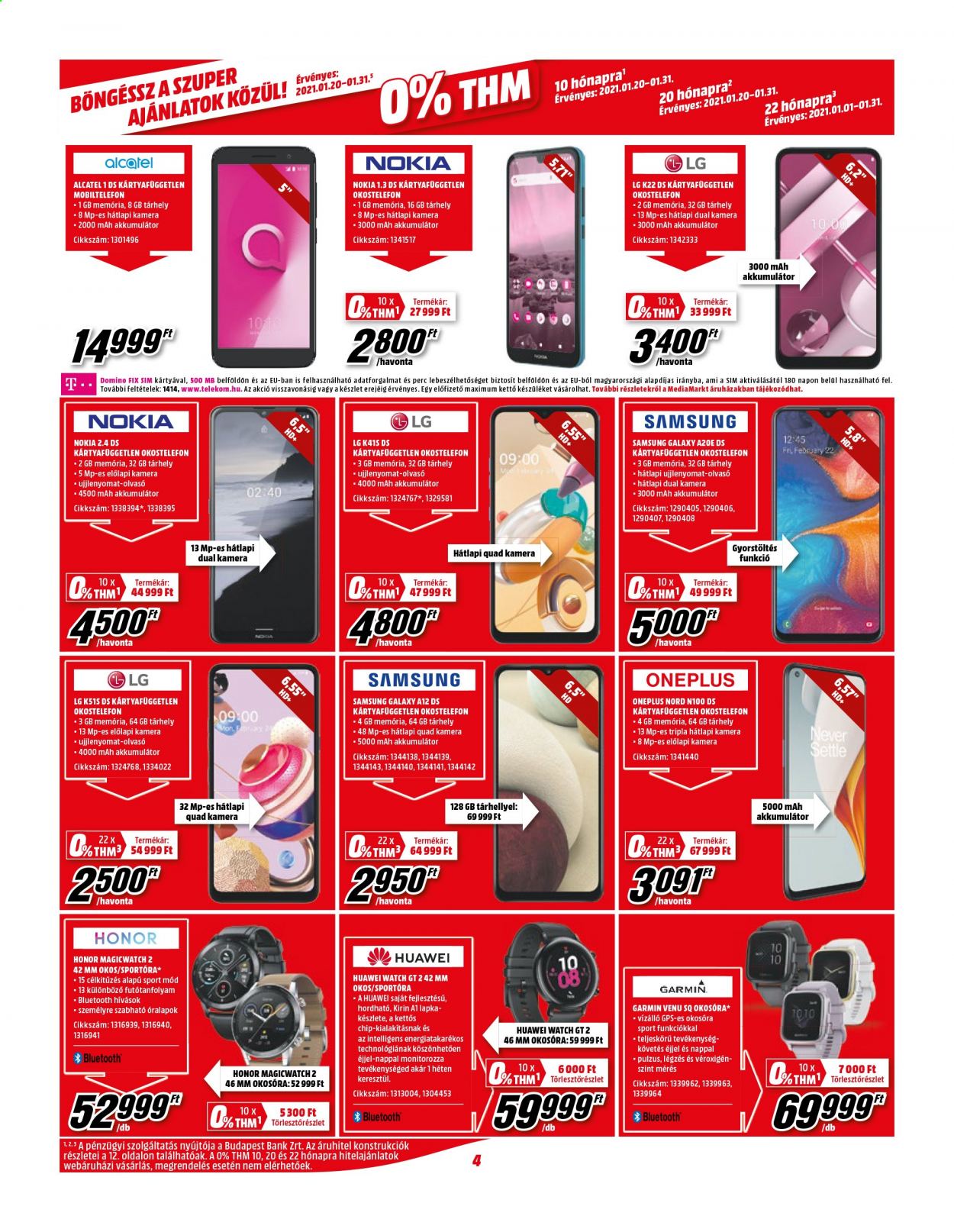 MediaMarkt akciós újságok - 2021.01.20 - 2021.01.31. Oldal 4
