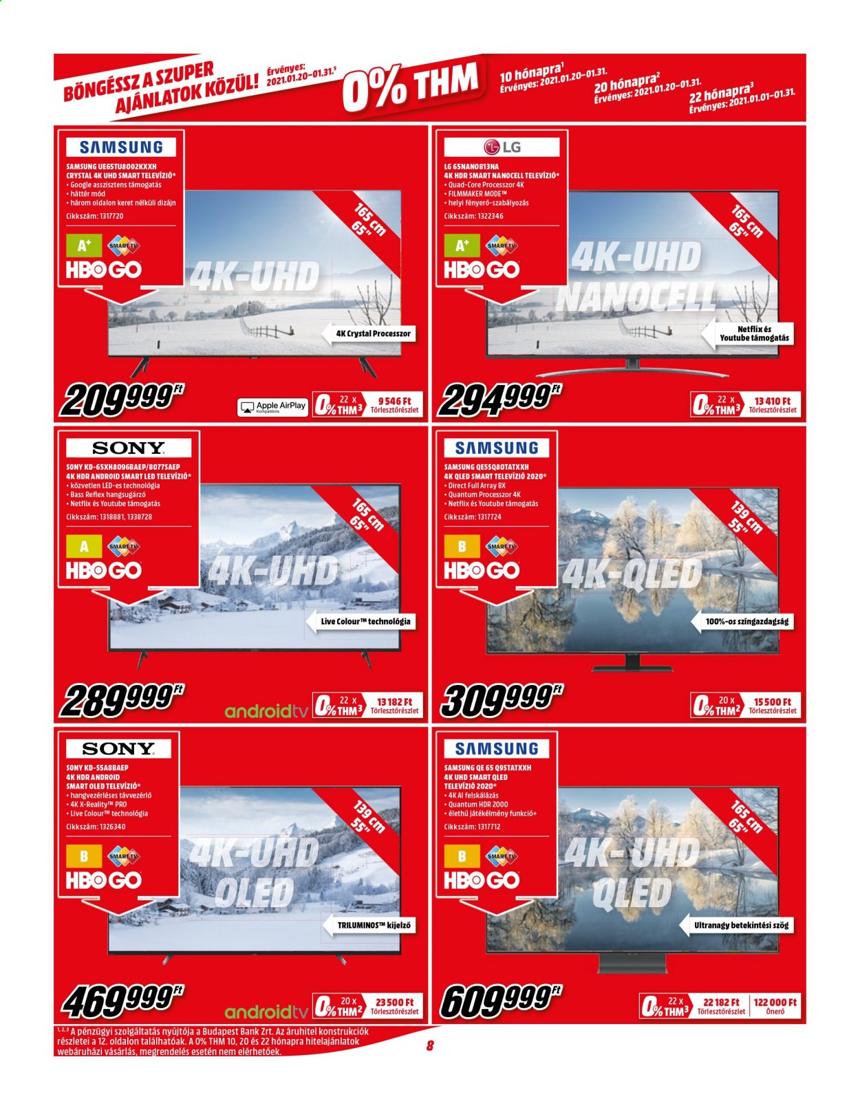 MediaMarkt akciós újságok - 2021.01.20 - 2021.01.31. Oldal 8