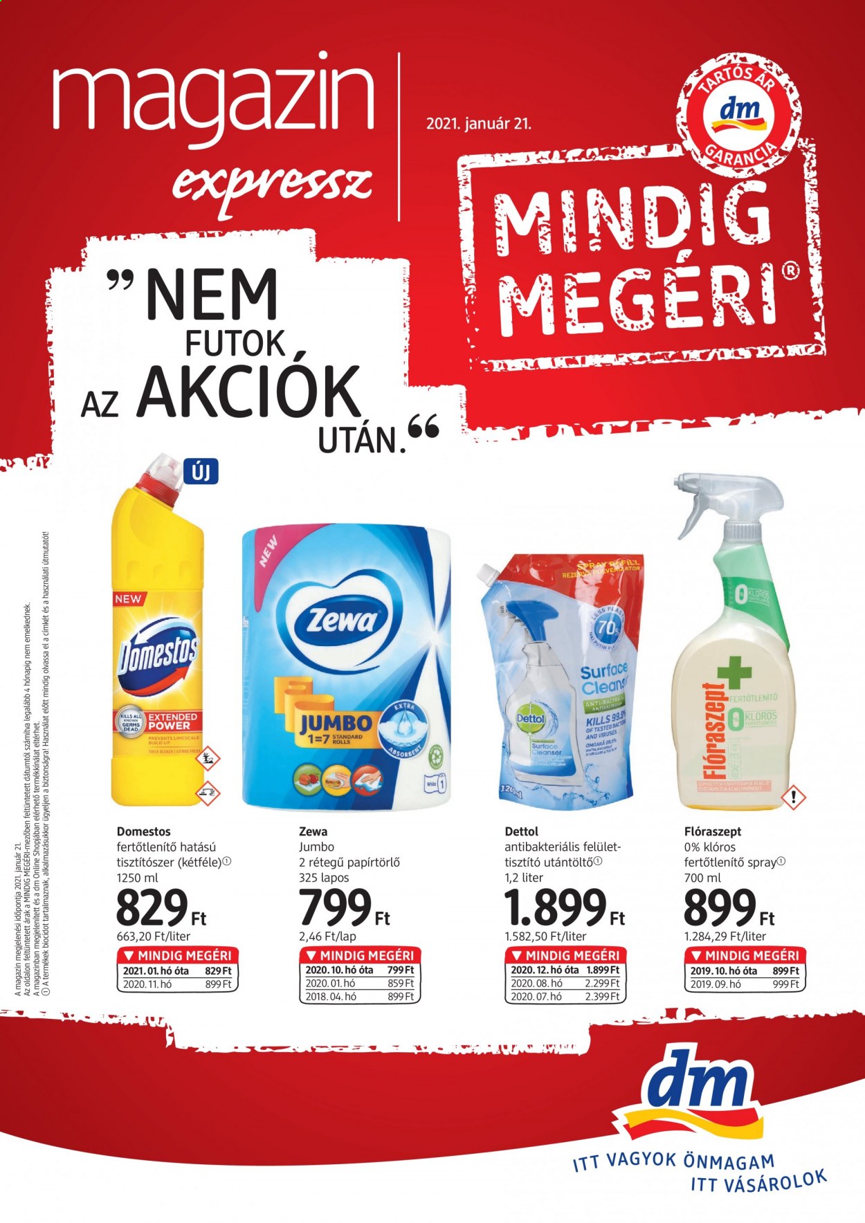 dm drogerie markt akciós újságok - 2021.01.21 - 2021.02.03. Oldal 1