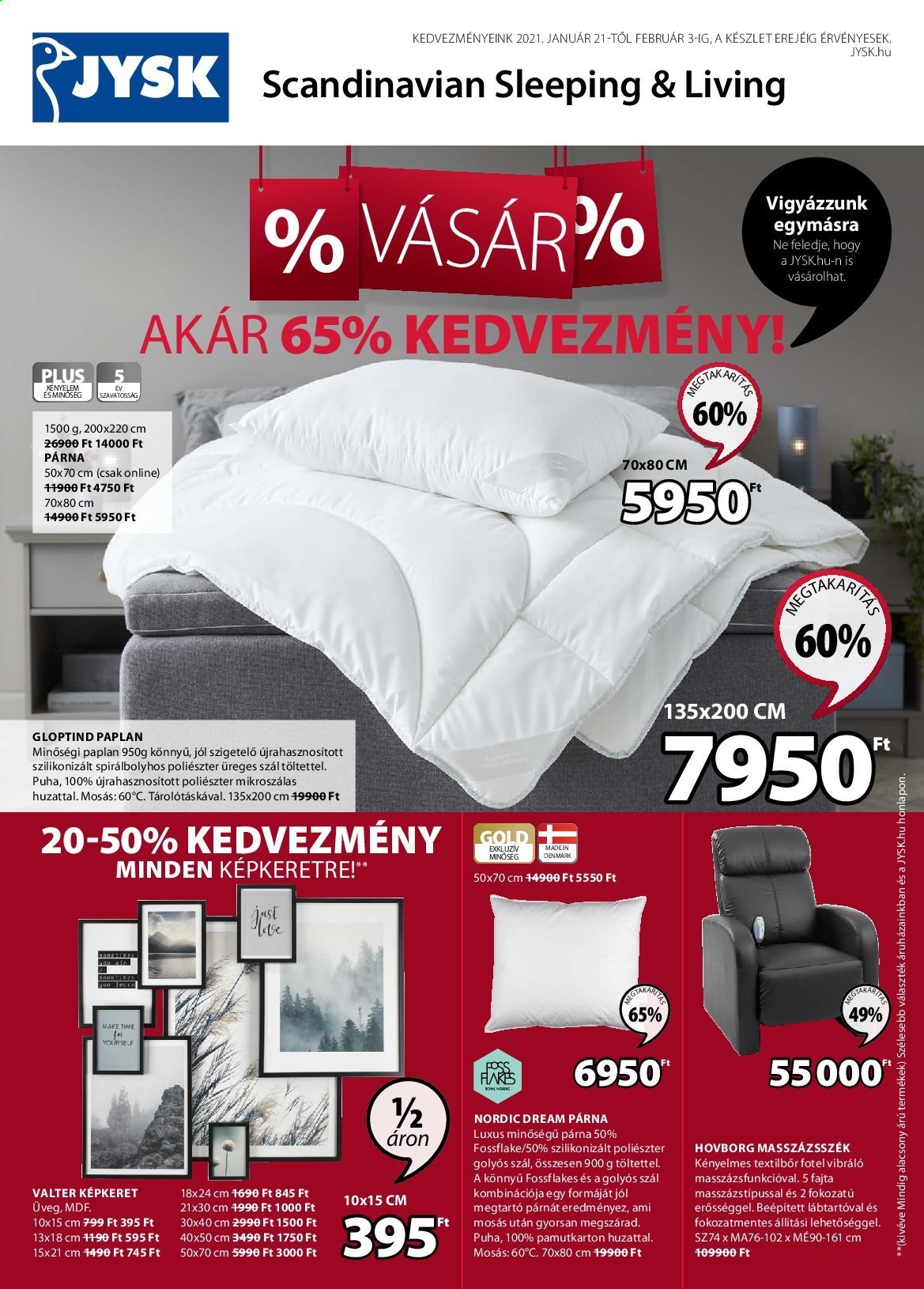 JYSK akciós újságok - 2021.01.21 - 2021.02.03. Oldal 1