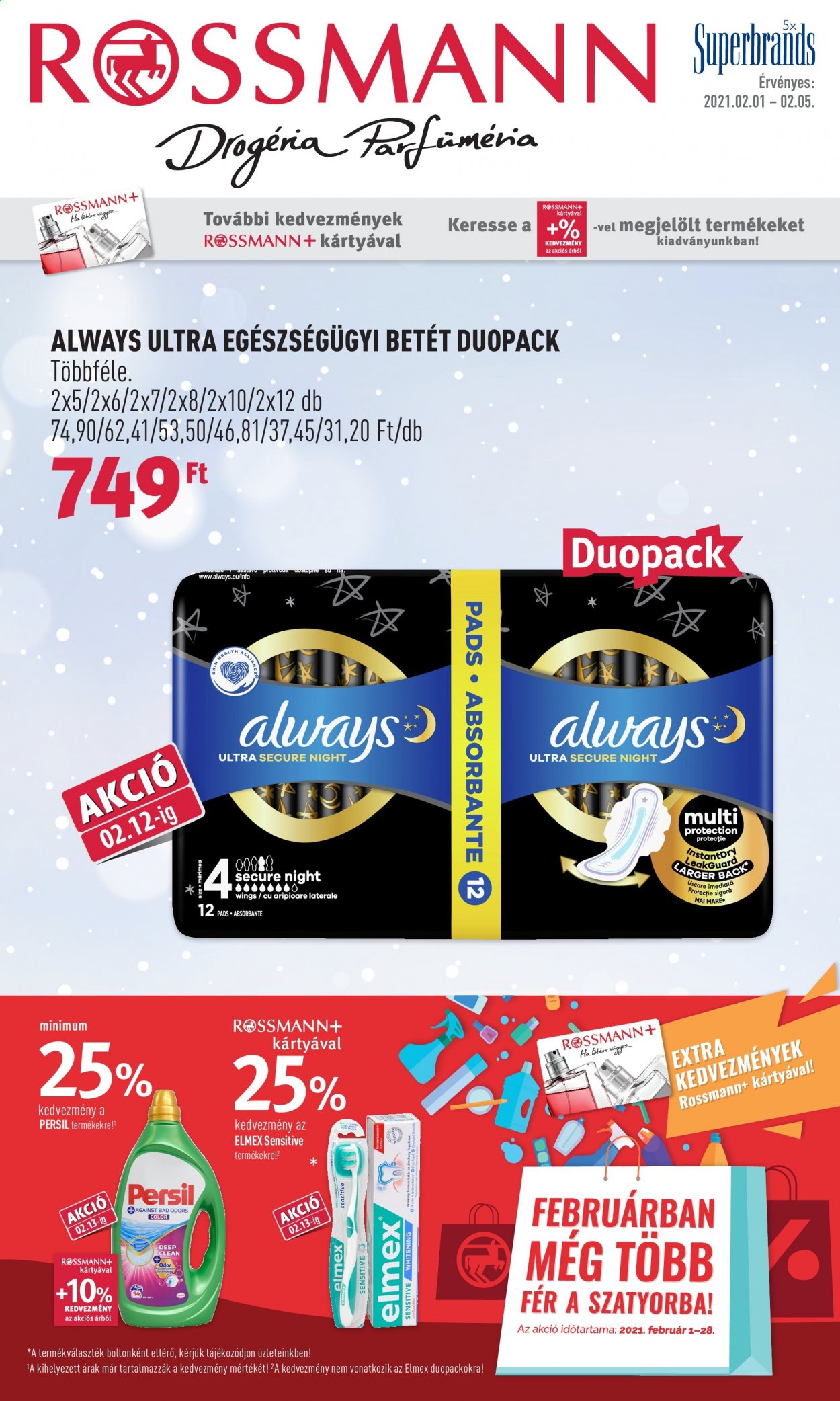 Rossmann akciós újságok - 2021.02.01 - 2021.02.05. Oldal 1