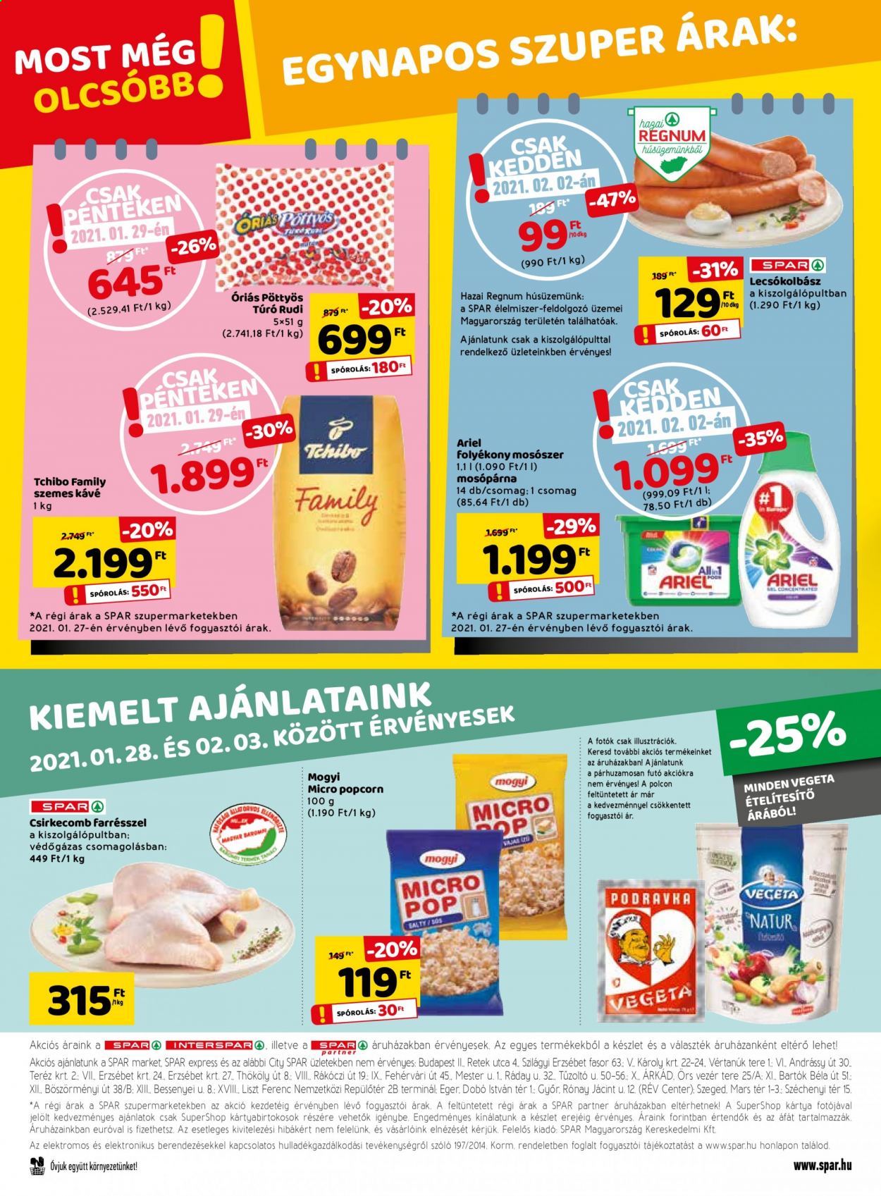 SPAR akciós újságok - 2021.01.28 - 2021.02.03. Oldal 28