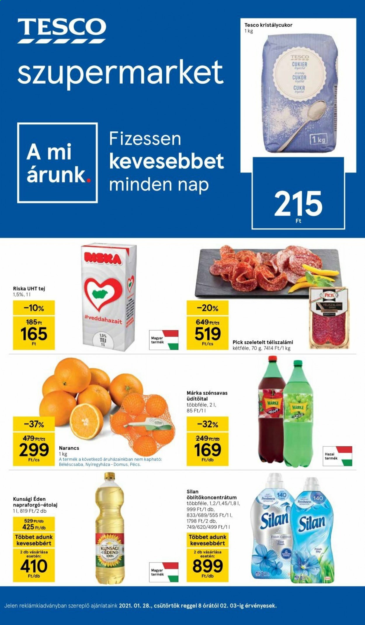 TESCO akciós újságok - 2021.01.28 - 2021.02.03. Oldal 1