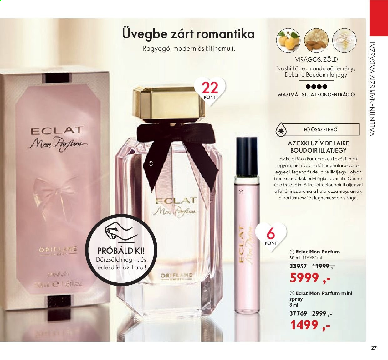 thumbnail - Oriflame akciós újsága  - 2021.01.26 - 2021.02.15 - Akciós termékek - Chanel, Eclat Femme, parfüm.  27. Oldal