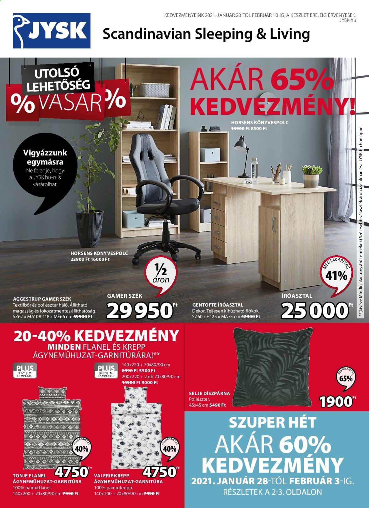 JYSK akciós újságok - 2021.01.28 - 2021.02.10. Oldal 1