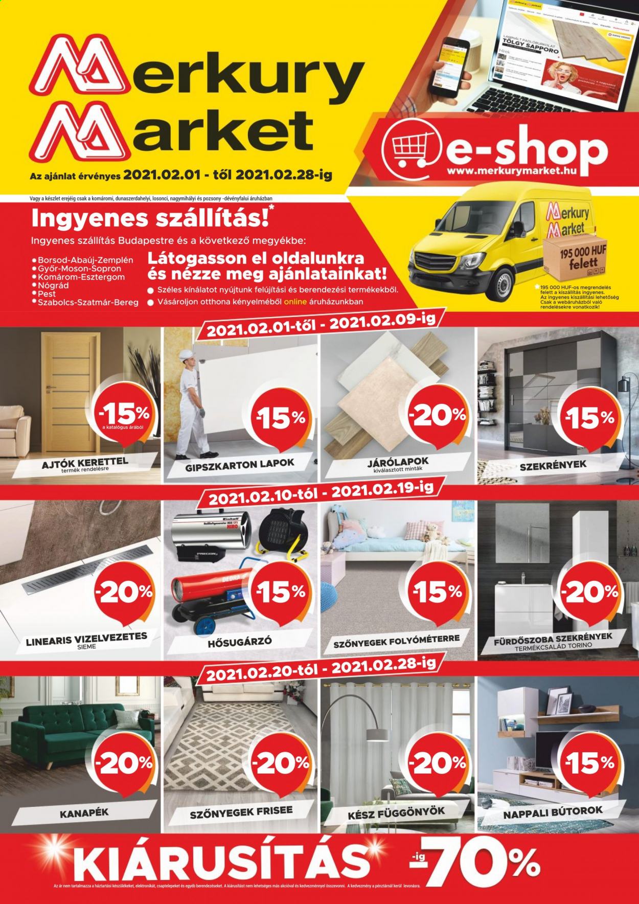 Merkury Market akciós újságok - 2021.02.01 - 2021.02.28. Oldal 1