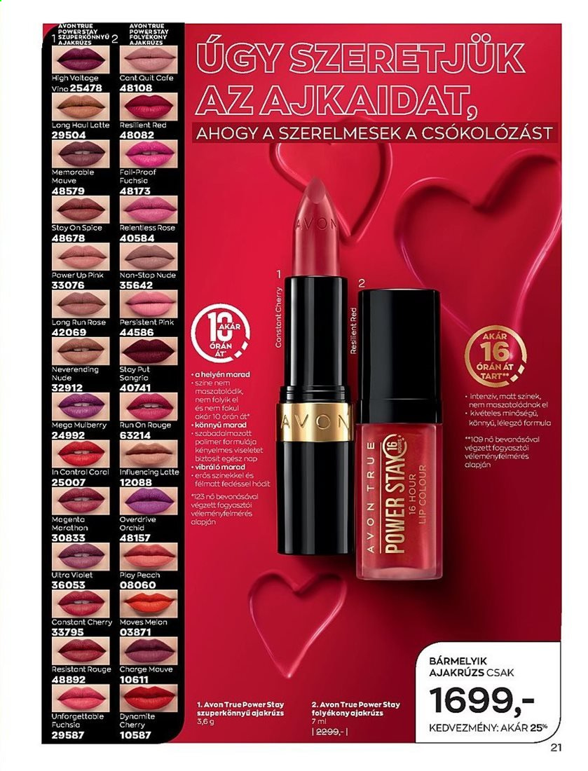 Avon akciós újságok - 2021.02.02 - 2021.03.01. Oldal 21