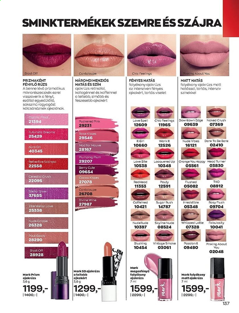 Avon akciós újságok - 2021.02.02 - 2021.03.01. Oldal 137