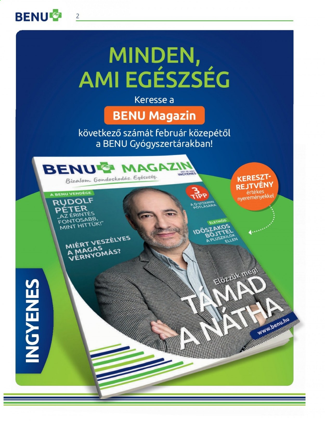 BENU Gyógyszertár akciós újságok - 2021.02.01 - 2021.02.28. Oldal 2