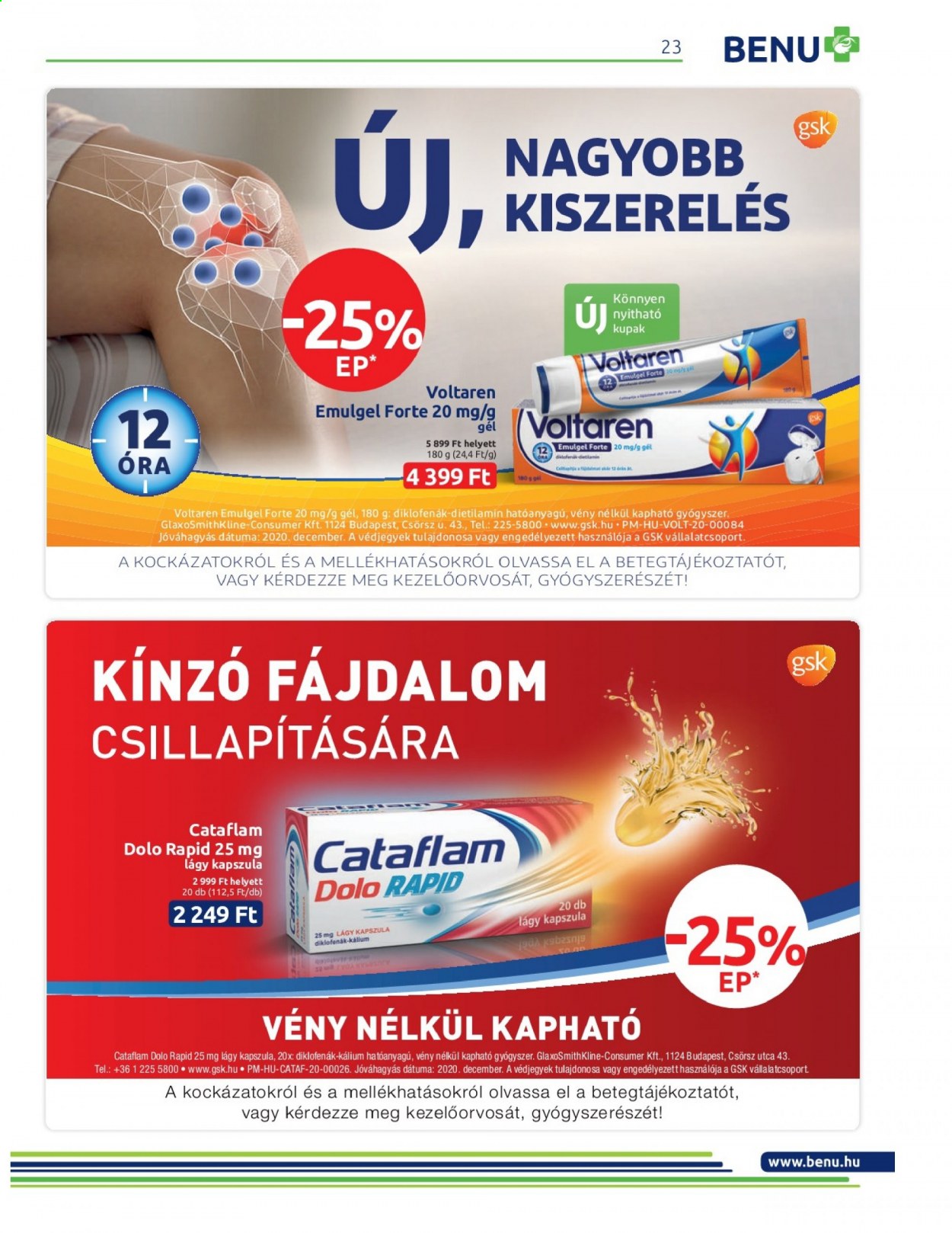 BENU Gyógyszertár akciós újságok - 2021.02.01 - 2021.02.28. Oldal 23