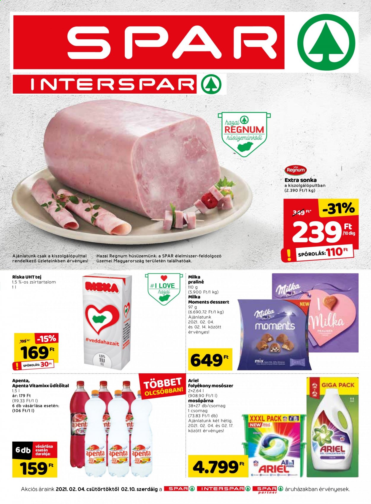 SPAR akciós újságok - 2021.02.04 - 2021.02.10. Oldal 1