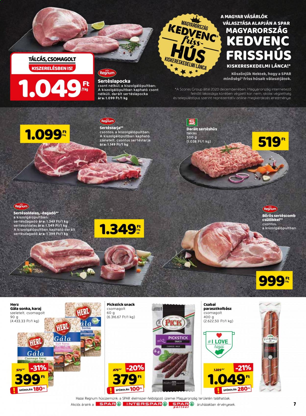 SPAR akciós újságok - 2021.02.04 - 2021.02.10. Oldal 7