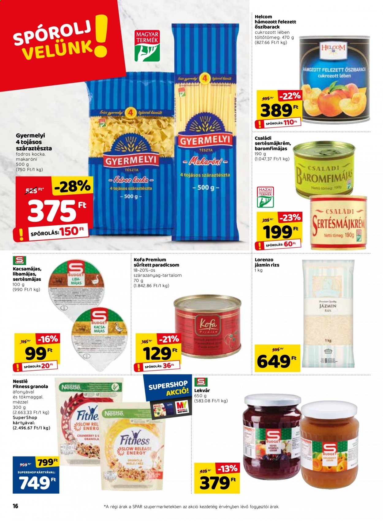 SPAR akciós újságok - 2021.02.04 - 2021.02.10. Oldal 16