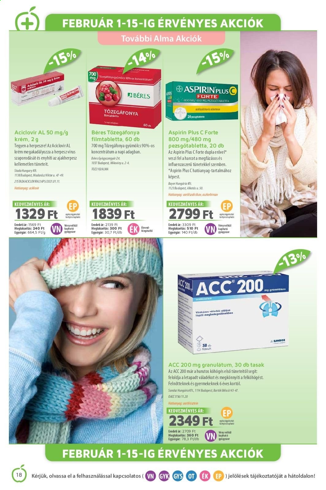 Alma Gyógyszertárak akciós újságok - 2021.02.01 - 2021.02.28. Oldal 17