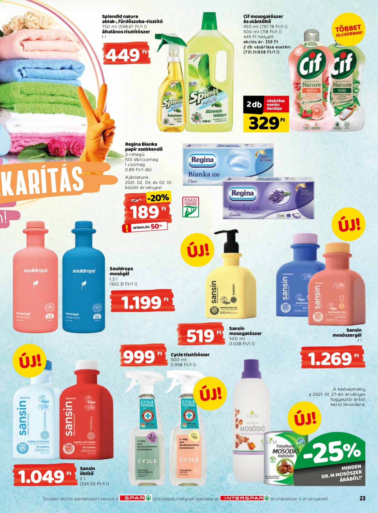 INTERSPAR akciós újságok - 2021.02.04 - 2021.02.10. Oldal 23