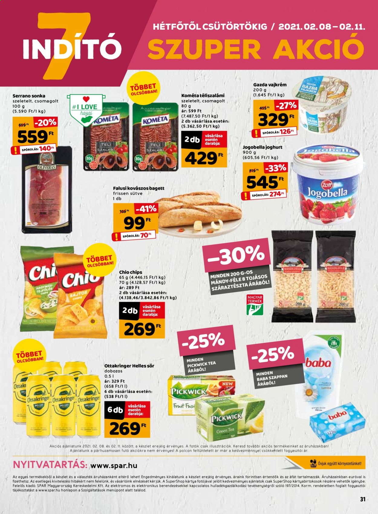 INTERSPAR akciós újságok - 2021.02.04 - 2021.02.10. Oldal 31