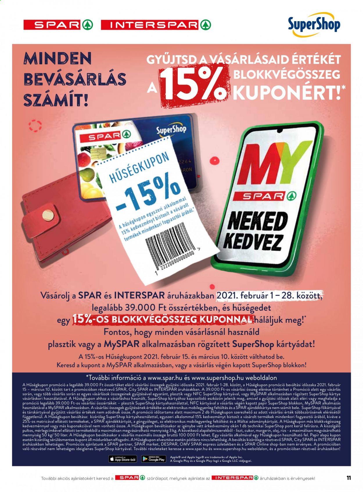 SPAR market akciós újságok - 2021.02.04 - 2021.02.10. Oldal 11