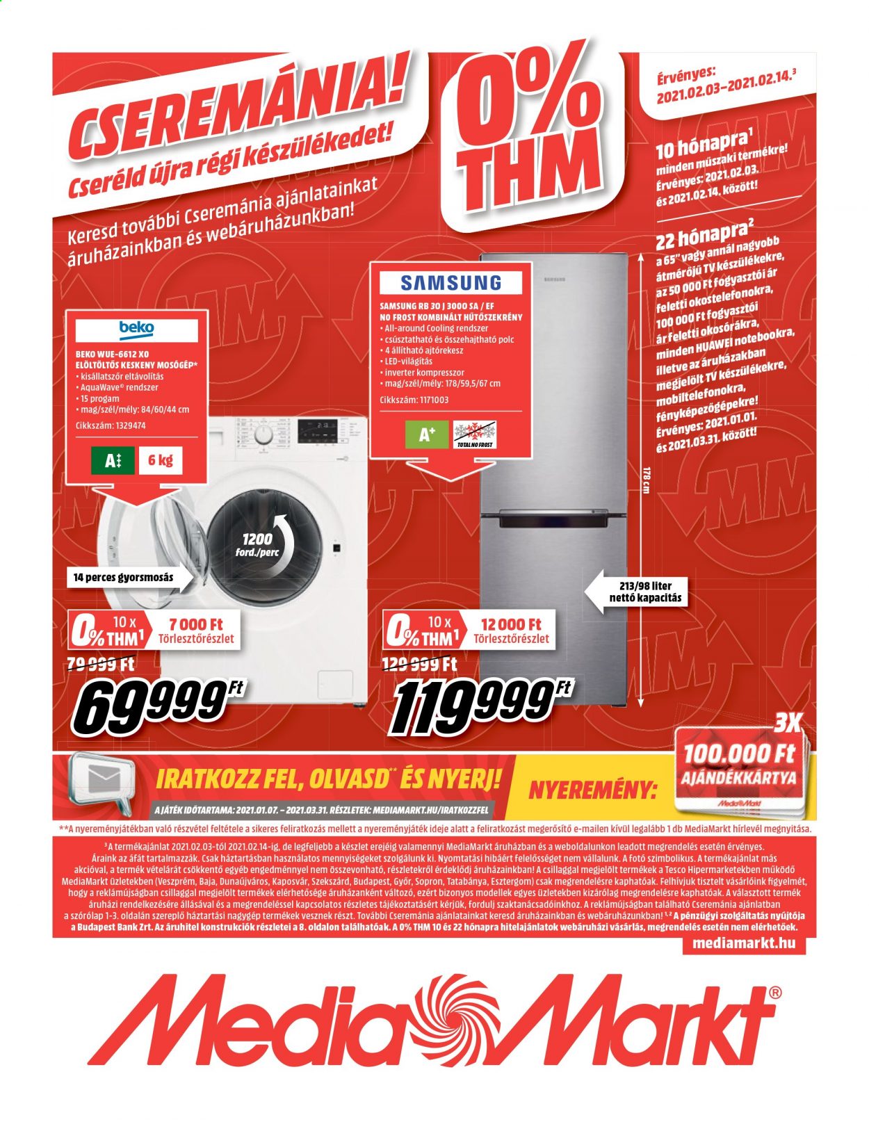 MediaMarkt akciós újságok - 2021.02.03 - 2021.02.14. Oldal 1