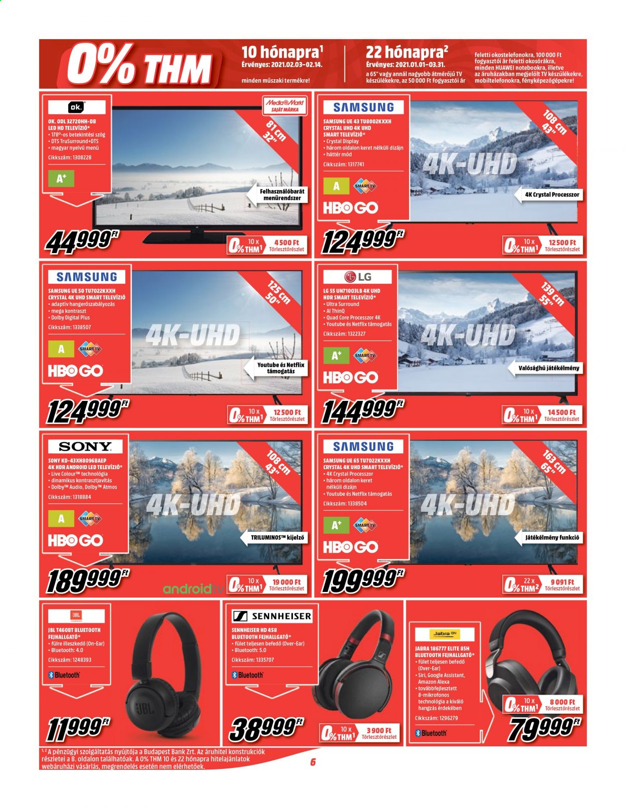 MediaMarkt akciós újságok - 2021.02.03 - 2021.02.14. Oldal 6