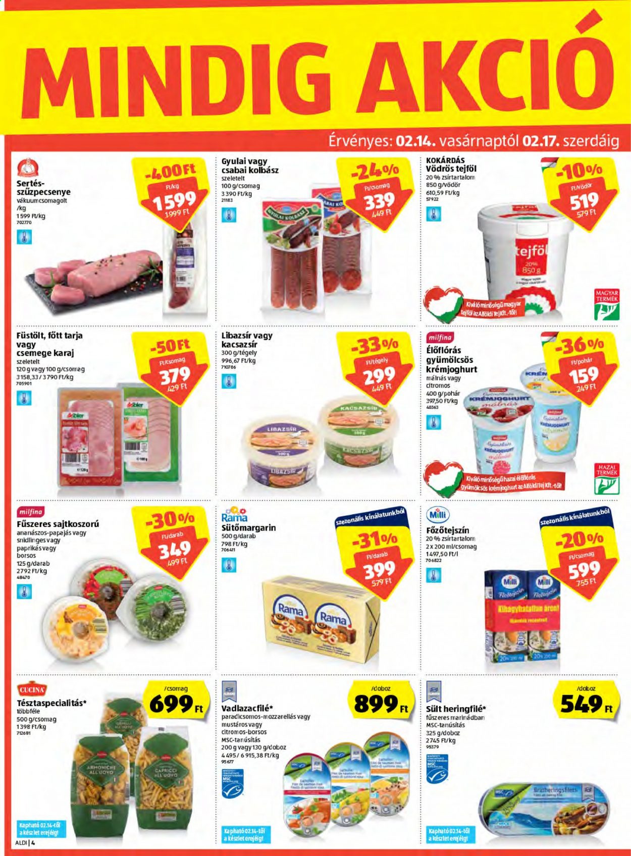 Aldi akciós újságok - 2021.02.11 - 2021.02.17. Oldal 4
