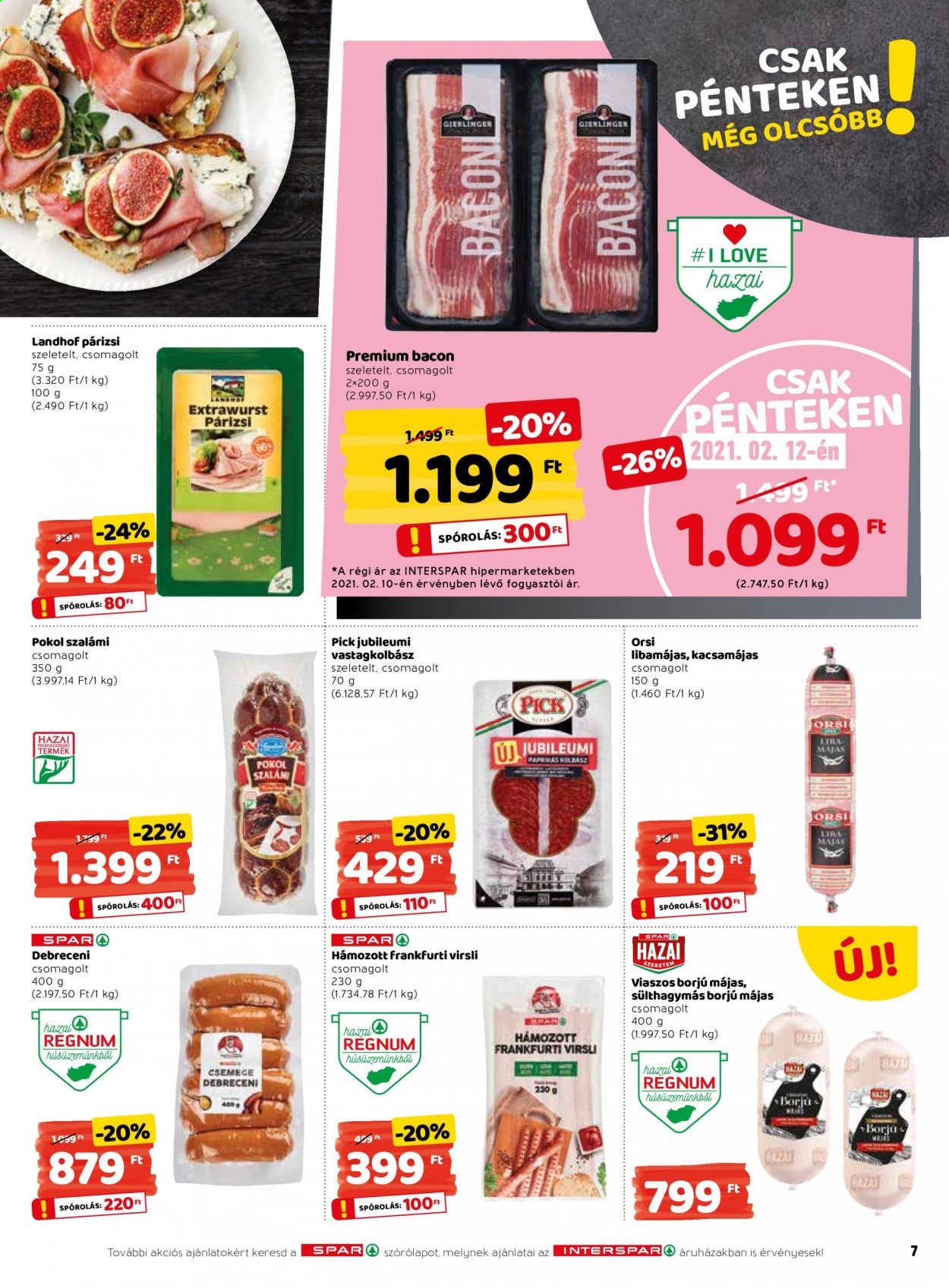 INTERSPAR akciós újságok - 2021.02.11 - 2021.02.17. Oldal 7