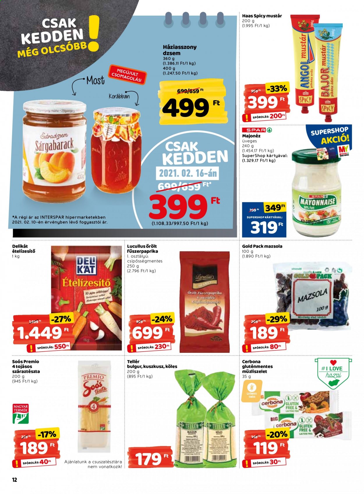 INTERSPAR akciós újságok - 2021.02.11 - 2021.02.17. Oldal 12