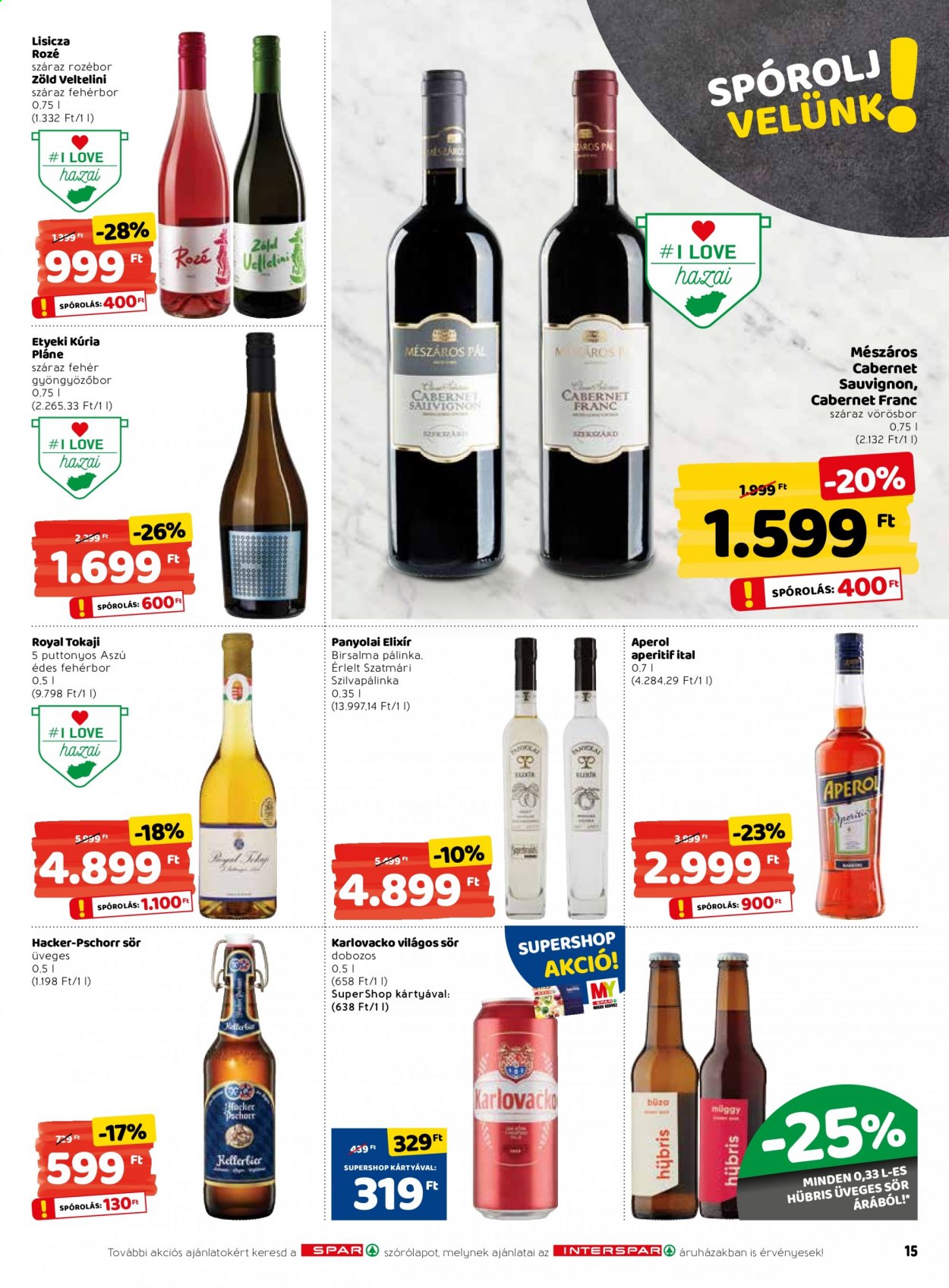 INTERSPAR akciós újságok - 2021.02.11 - 2021.02.17. Oldal 15