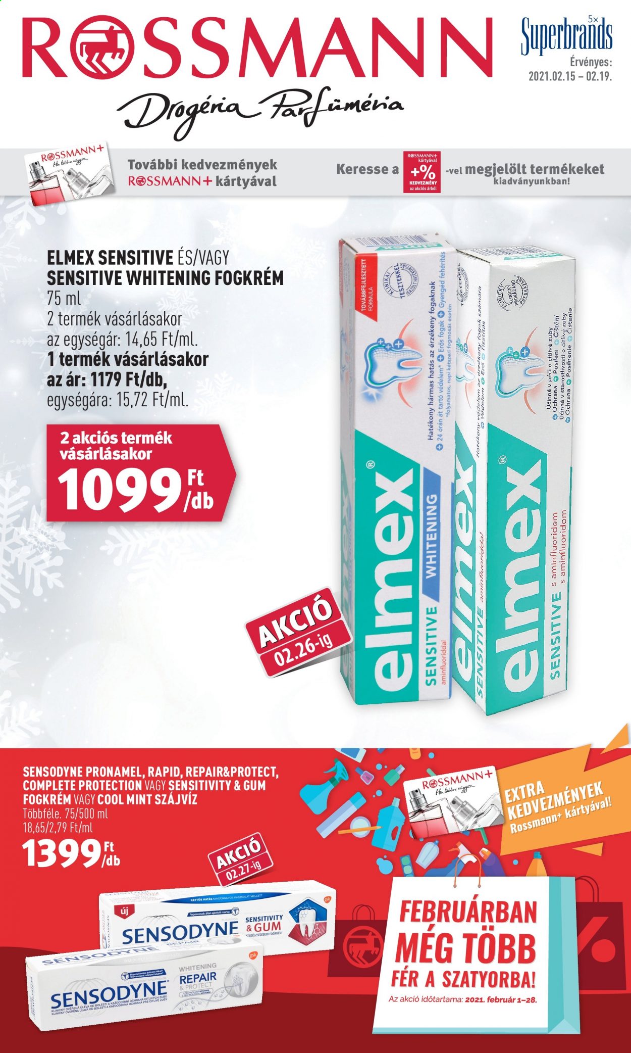 Rossmann akciós újságok - 2021.02.15 - 2021.02.19. Oldal 1