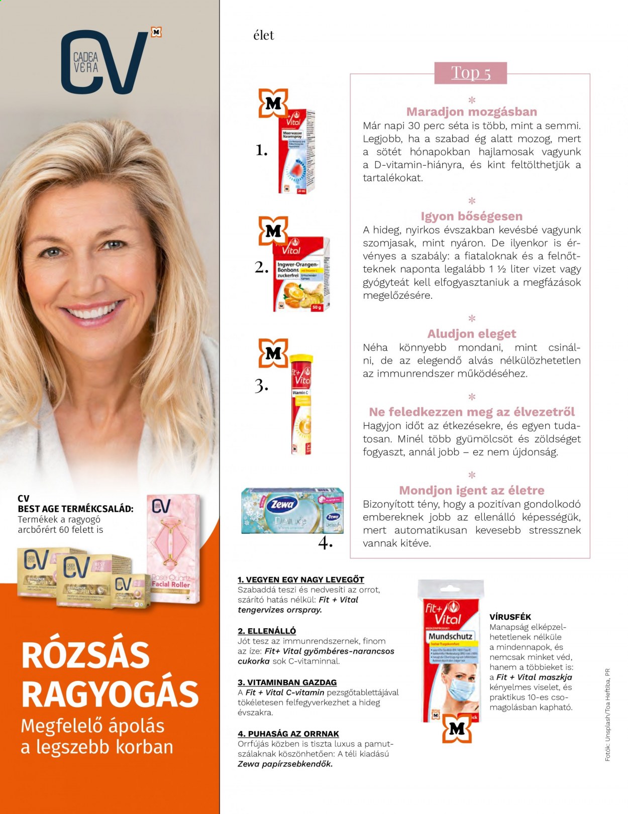 thumbnail - Müller akciós újsága  - Akciós termékek - cukorka, Zewa, C-vitamin, orrspray.  46. Oldal