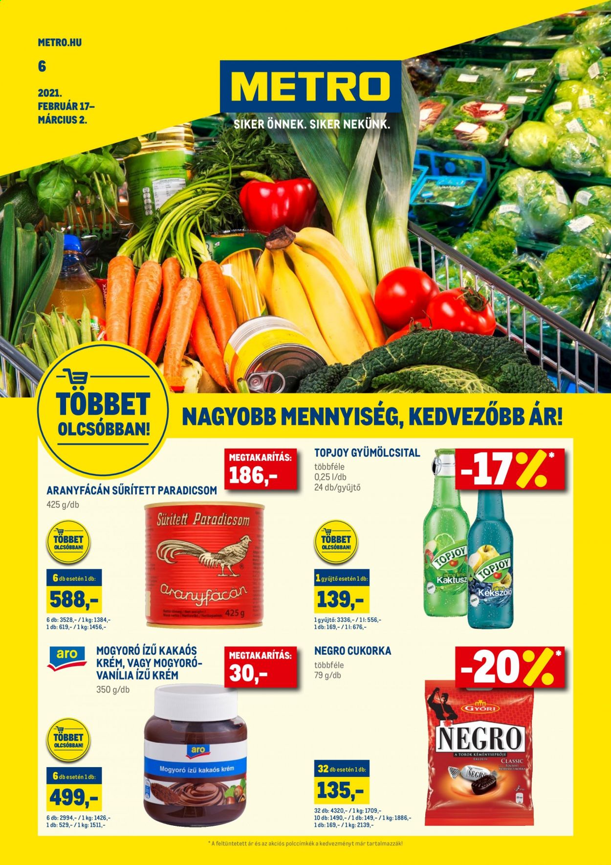 Metro akciós újságok - 2021.02.17 - 2021.03.02. Oldal 1