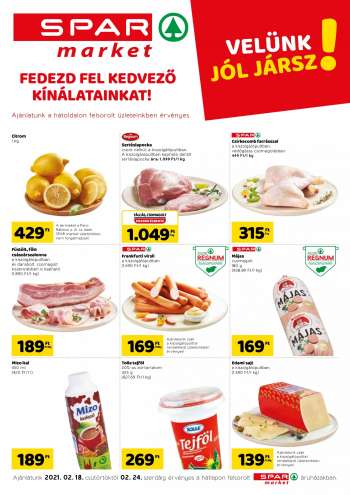 Újság SPAR market - 2021.02.18 - 2021.02.24.