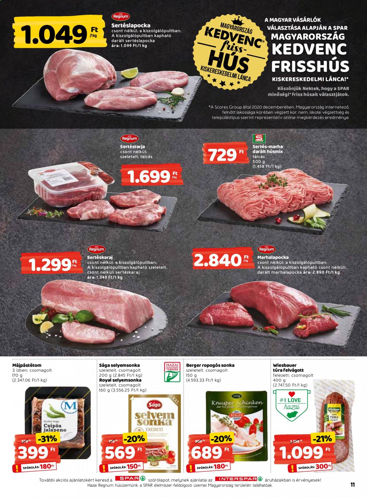 INTERSPAR akciós újságok - 2021.02.18 - 2021.02.24. Oldal 11