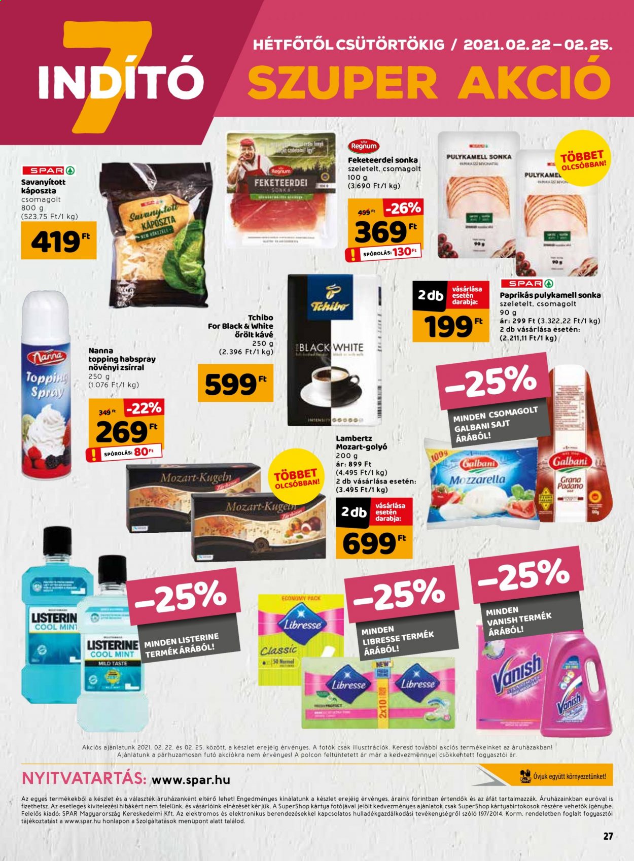 INTERSPAR akciós újságok - 2021.02.18 - 2021.02.24. Oldal 27