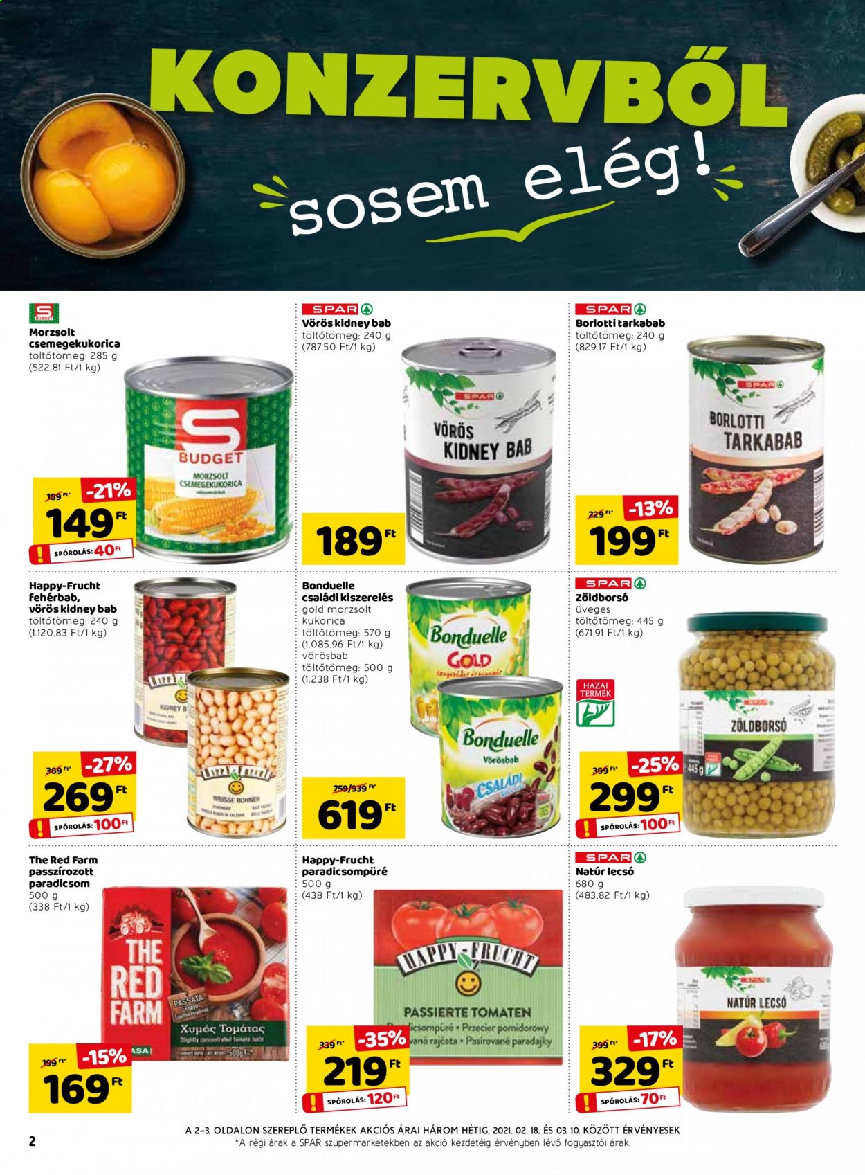 SPAR akciós újságok - 2021.02.18 - 2021.02.24. Oldal 2
