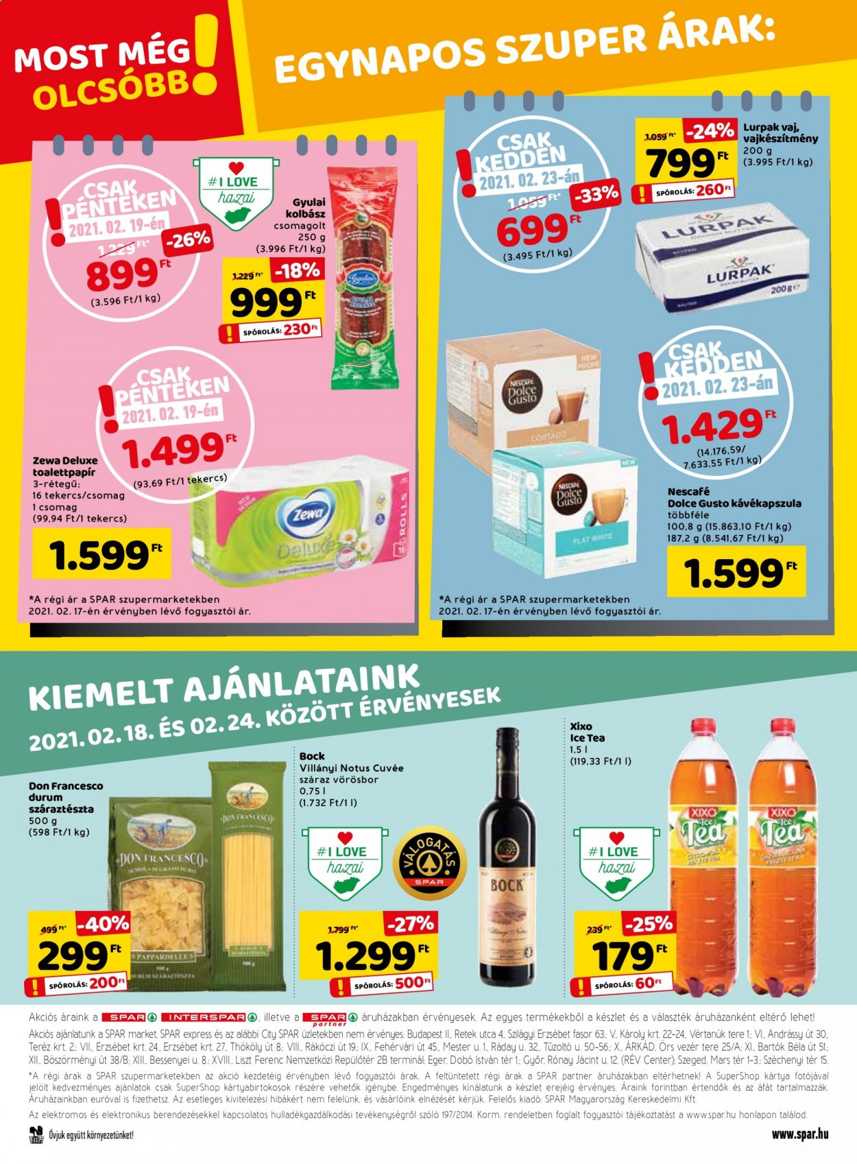 SPAR akciós újságok - 2021.02.18 - 2021.02.24. Oldal 28