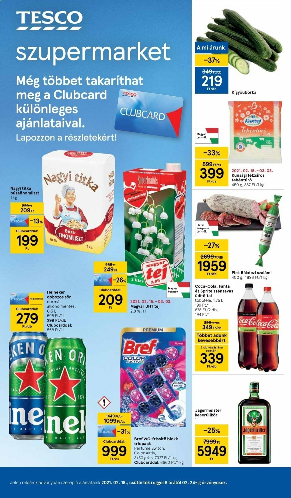 TESCO akciós újságok - 2021.02.18 - 2021.02.24. Oldal 1