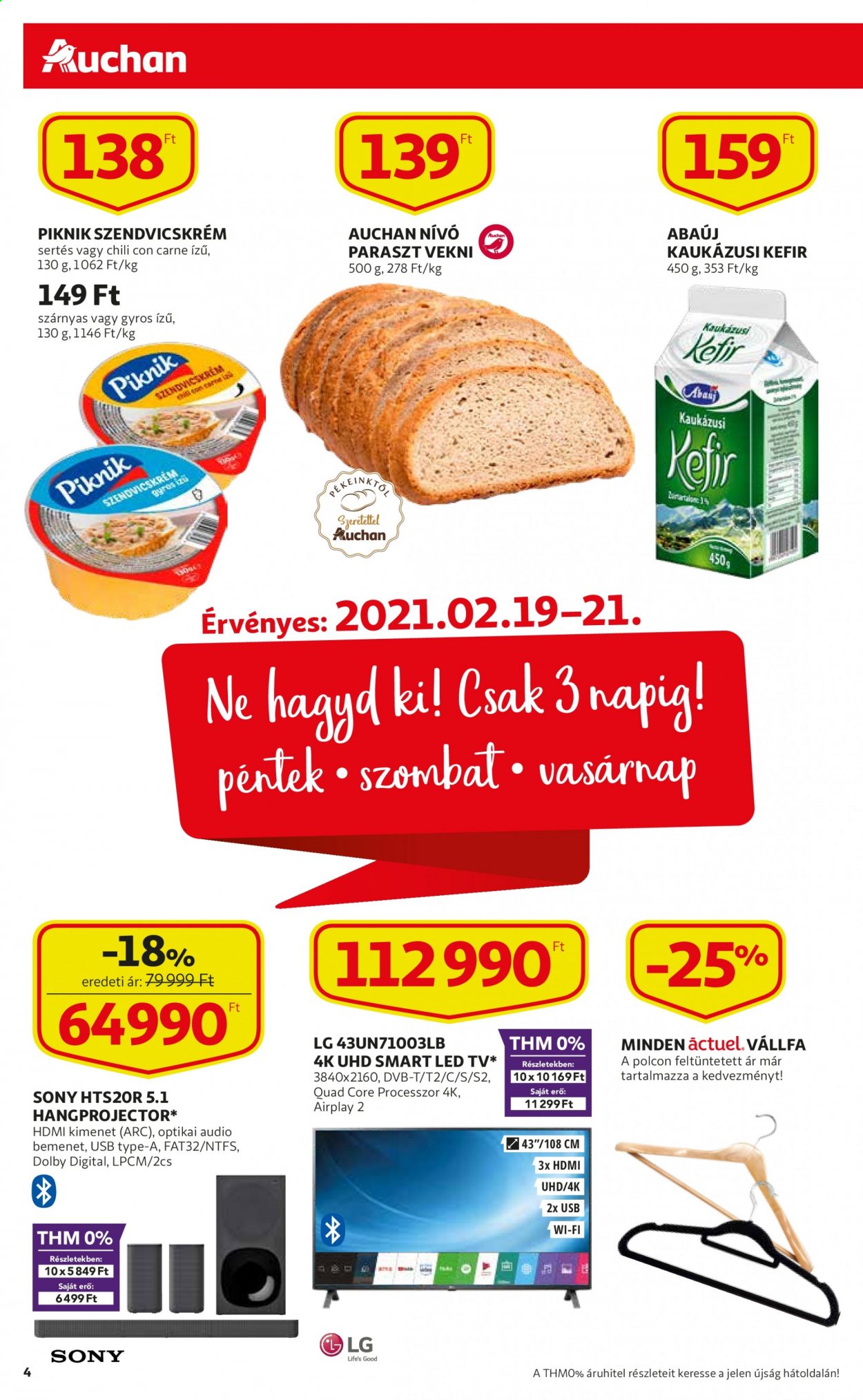 Auchan akciós újságok - 2021.02.18 - 2021.02.24. Oldal 4
