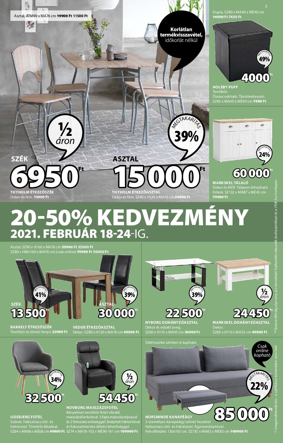 JYSK akciós újságok - 2021.02.18 - 2021.03.03. Oldal 3